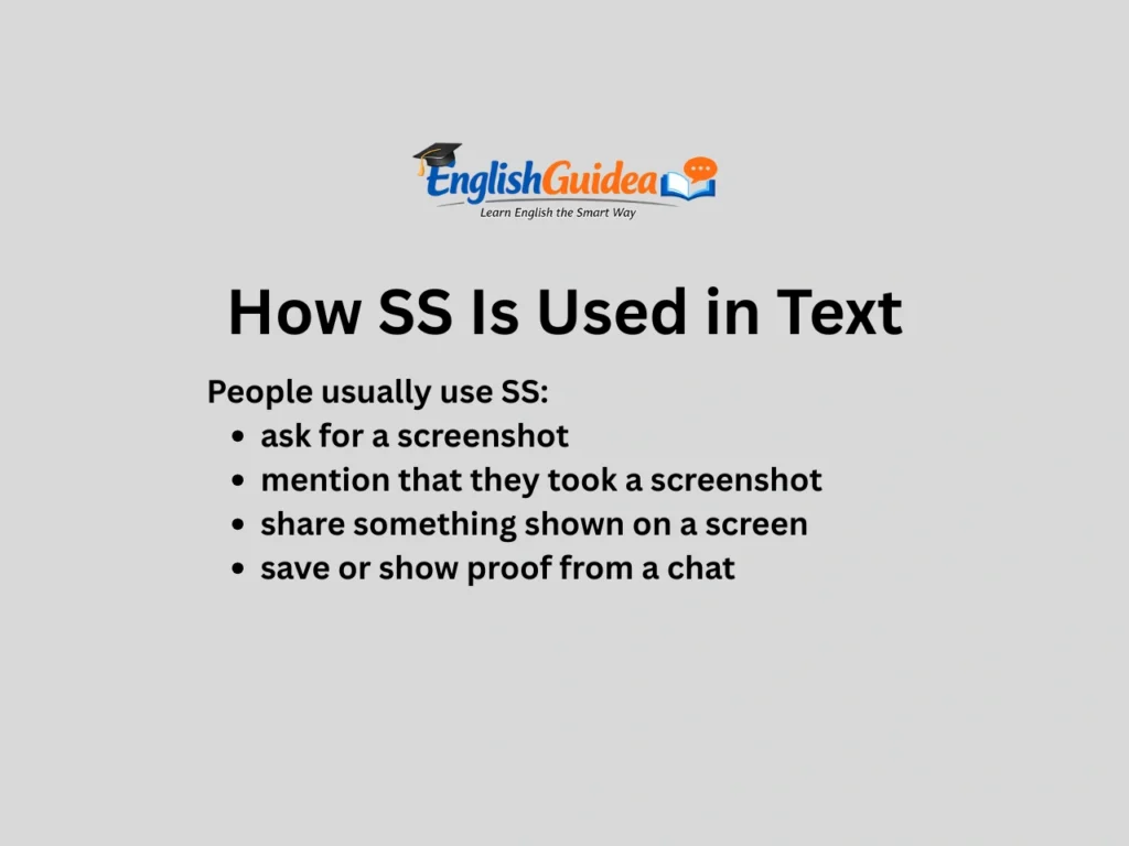 How SS Is Used in Text Conversations