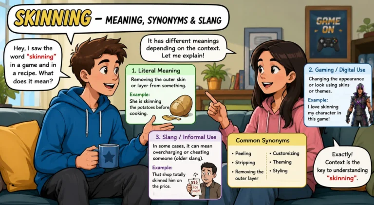 Skinning Meaning, Synonyms, and Slang Uses Explained Simply