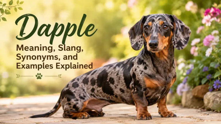 Dapple Meaning, Slang, Synonyms, and Examples Explained