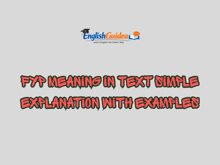 FYP Meaning in Text
