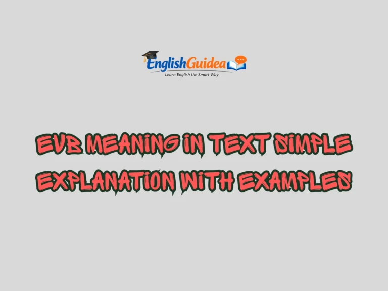 EVB Meaning in Text