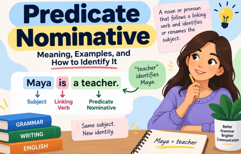 Predicate Nominative