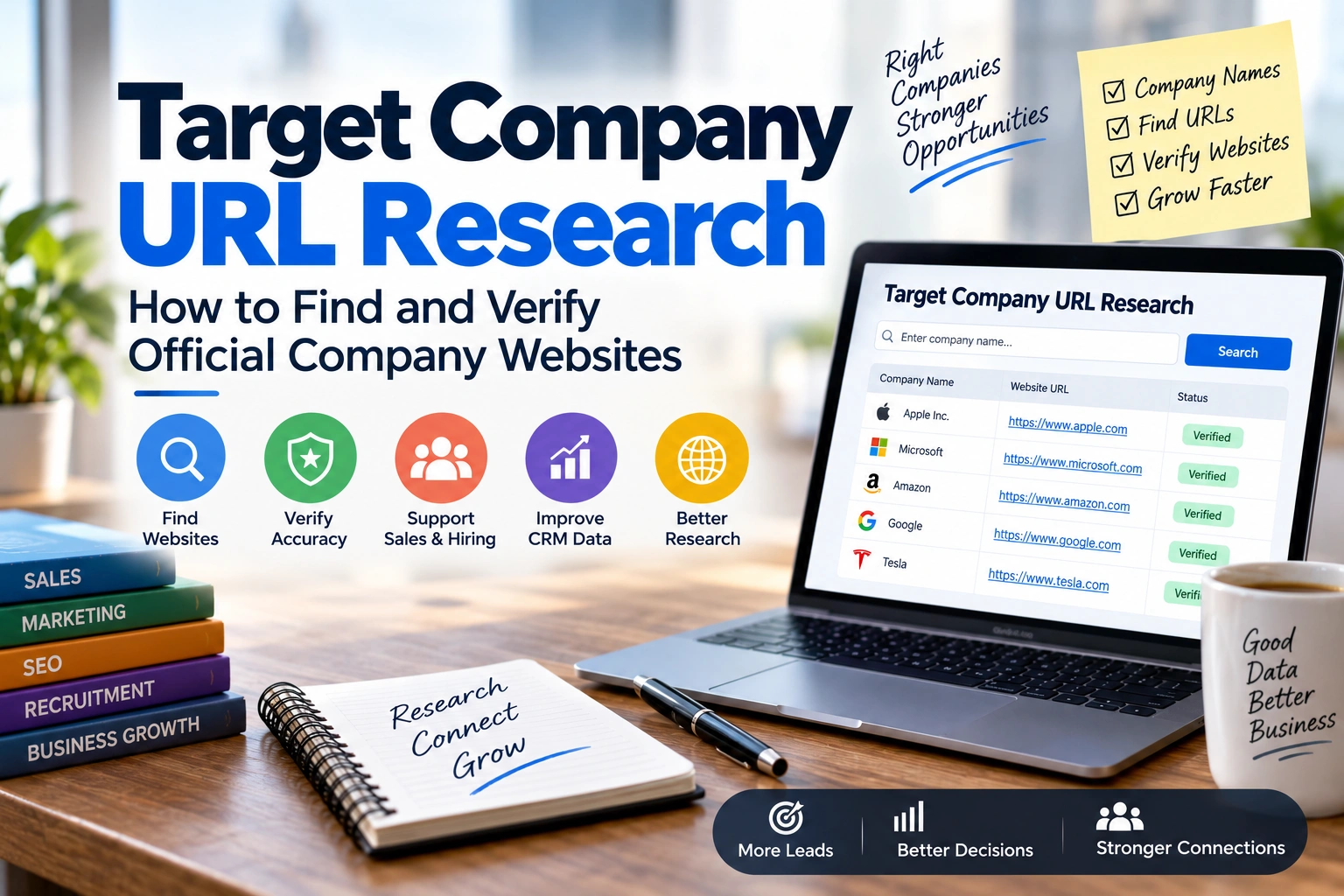 Target Company URL Research