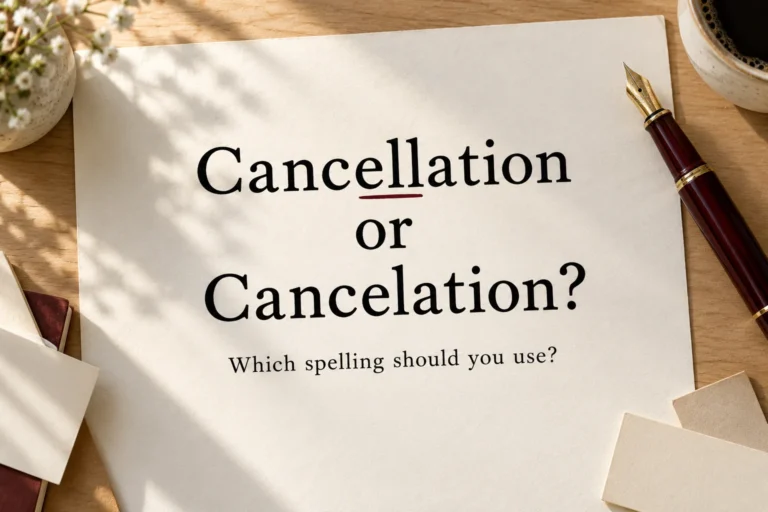 cancellation or cancelation