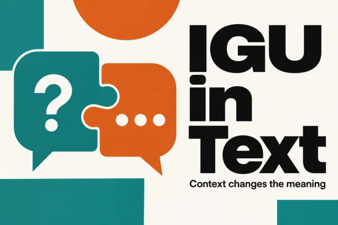 igu meaning text